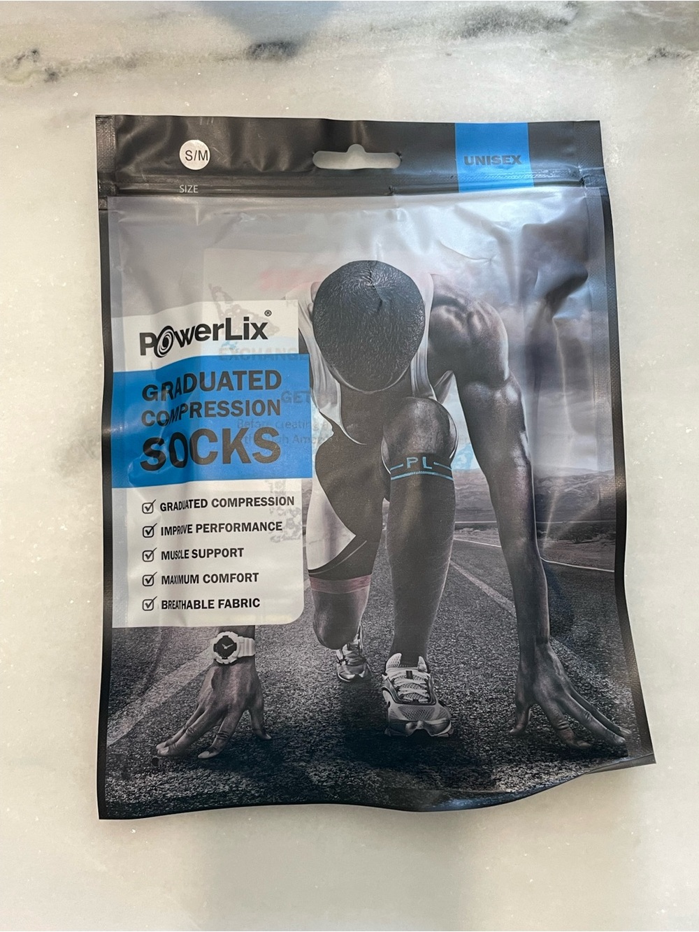 Graduated Compression Socks - Black/Gray